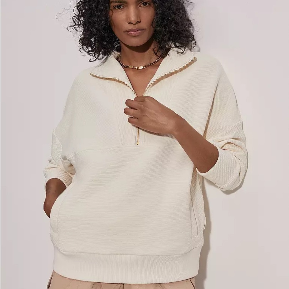 Varley | Colebrook Half-Zip Sweat Pullover Top